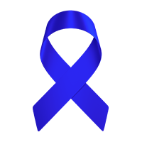 blue anti bullying support ribbon, blue support ribbon, paracord bracelets to support anti bullying with blue ribbon